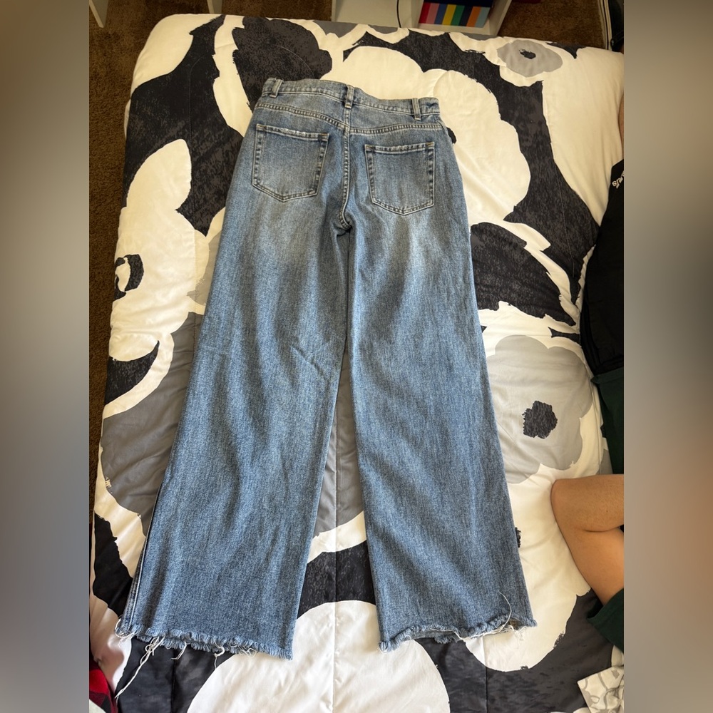 PacSun Blue Flare Wide Leg Jeans